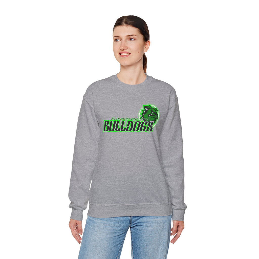 Albuquerque Bulldogs Athletic Mascot Spirit Fleece Crewneck Sweatshirt