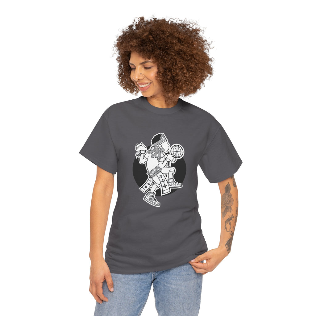 Aztec Hooper (Black & White) – Original Aztec Wear Basketball T-Shirt