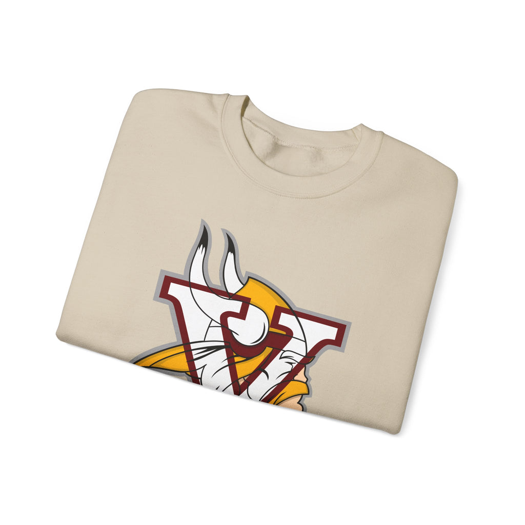 Valley Vikings Classic Logo Spirit Fleece Crewneck Sweatshirt