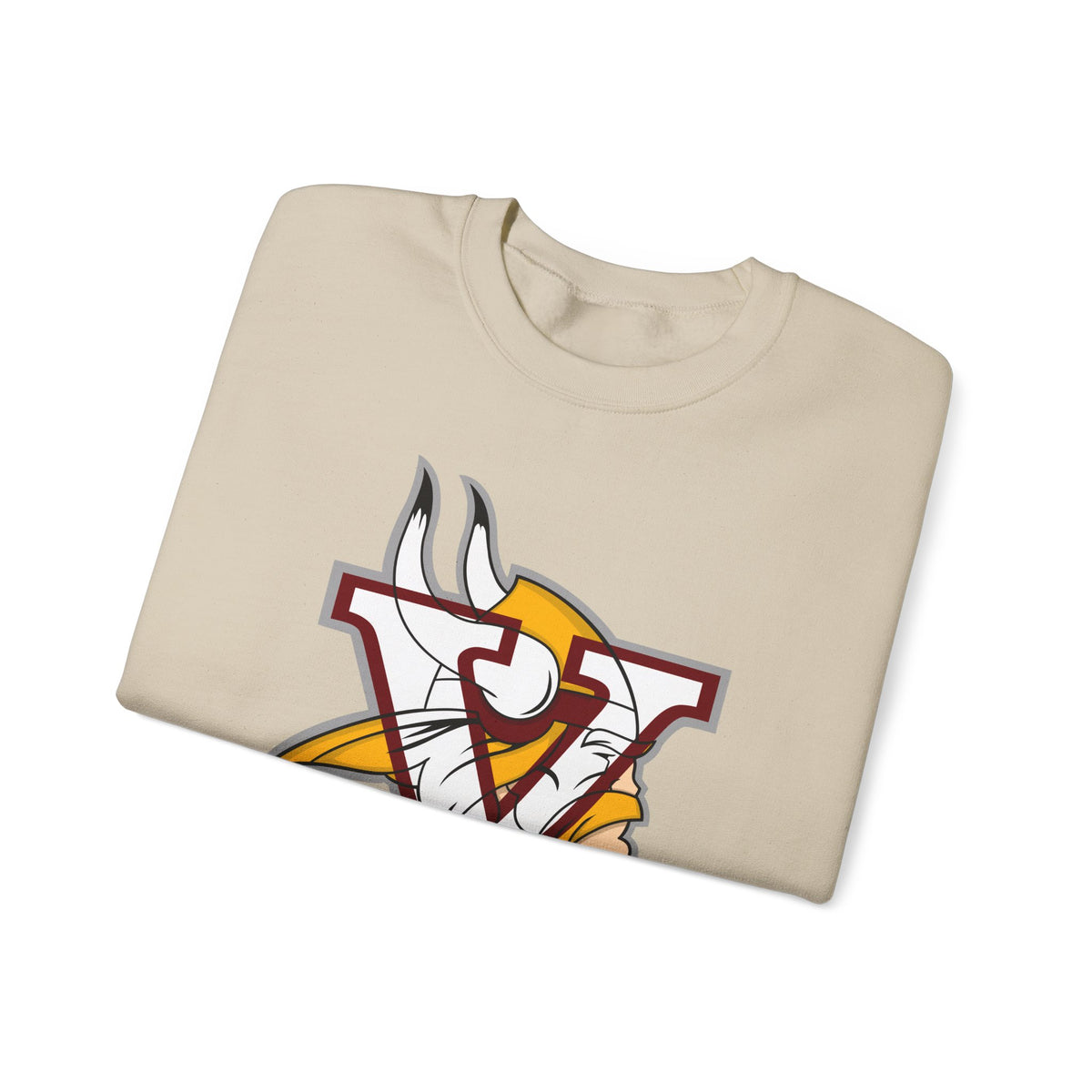 Valley Vikings Classic Logo Spirit Fleece Crewneck Sweatshirt