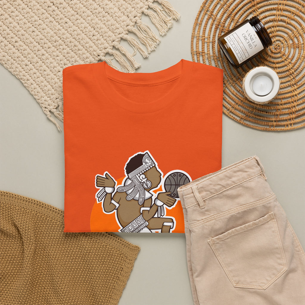 Aztec Hooper (Orange) – Original Aztec Wear Basketball T-Shirt