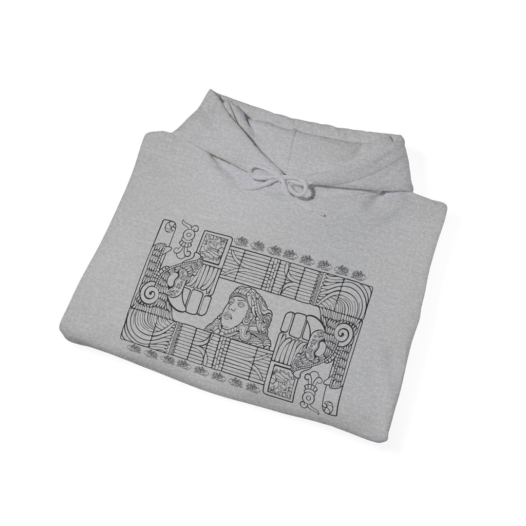 Aztec Wall (Black) – Original Hand-Drawn Aztec Wear Hoodie