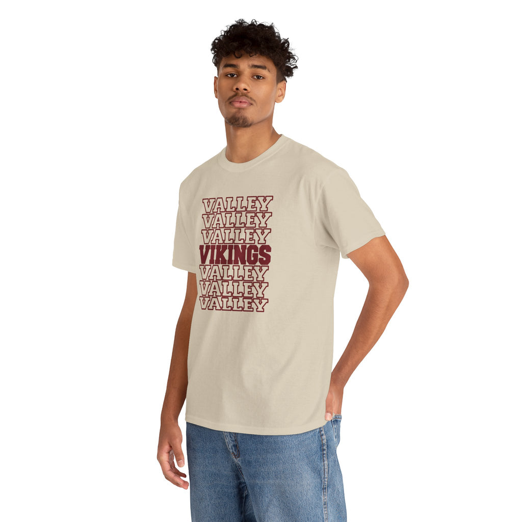 Valley Vikings Repeating Varsity Spirit T-Shirt