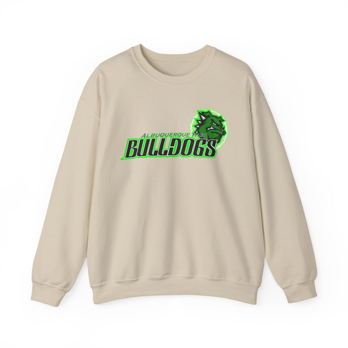 Albuquerque Bulldogs Athletic Mascot Spirit Fleece Crewneck Sweatshirt