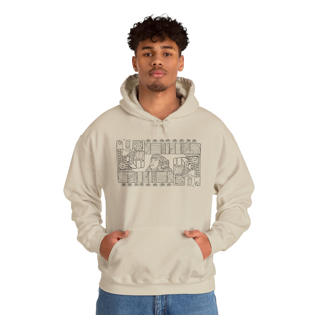 Aztec Wall (Black) – Original Hand-Drawn Aztec Wear Hoodie