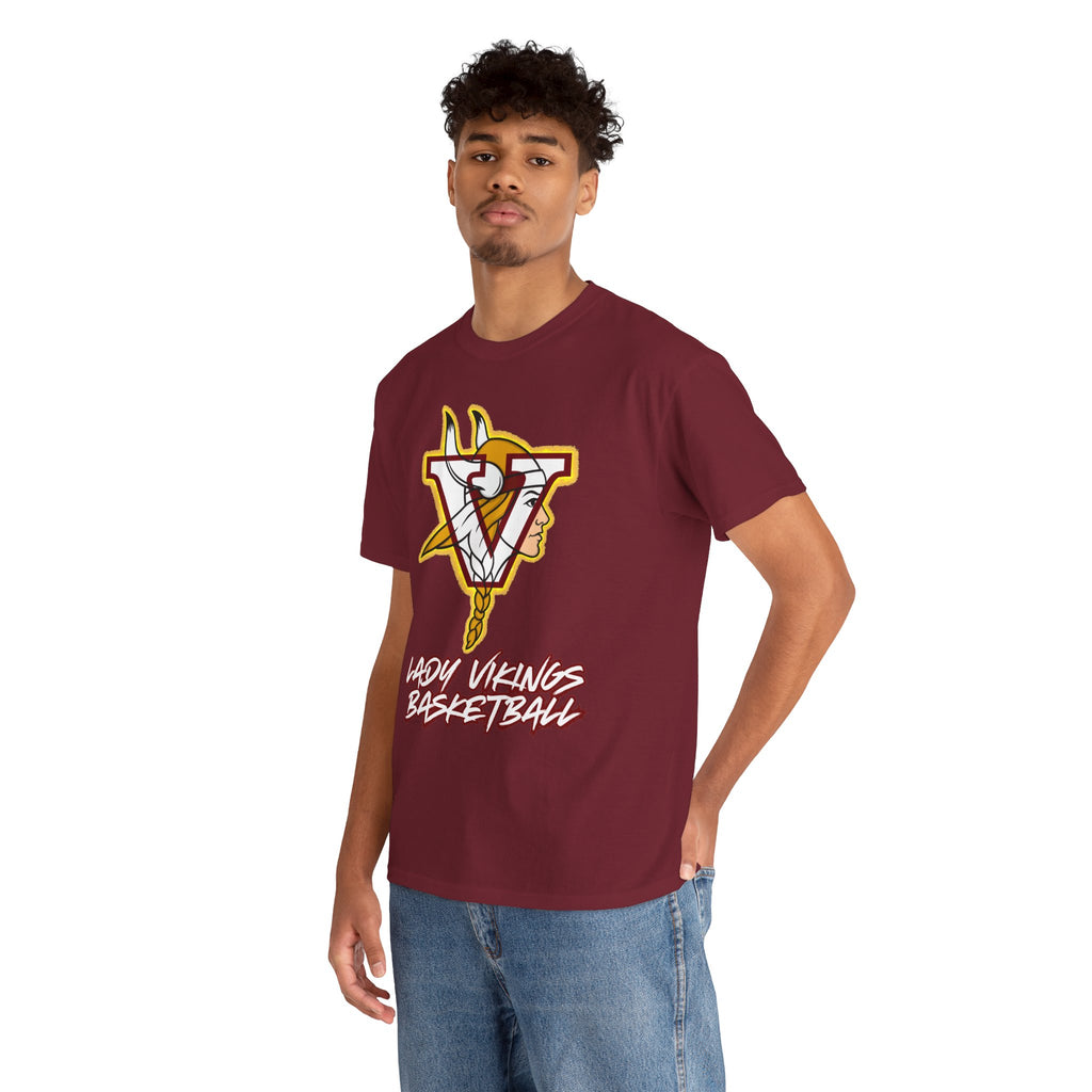 Valley Lady Vikings Basketball Classic Logo Spirit T-Shirt