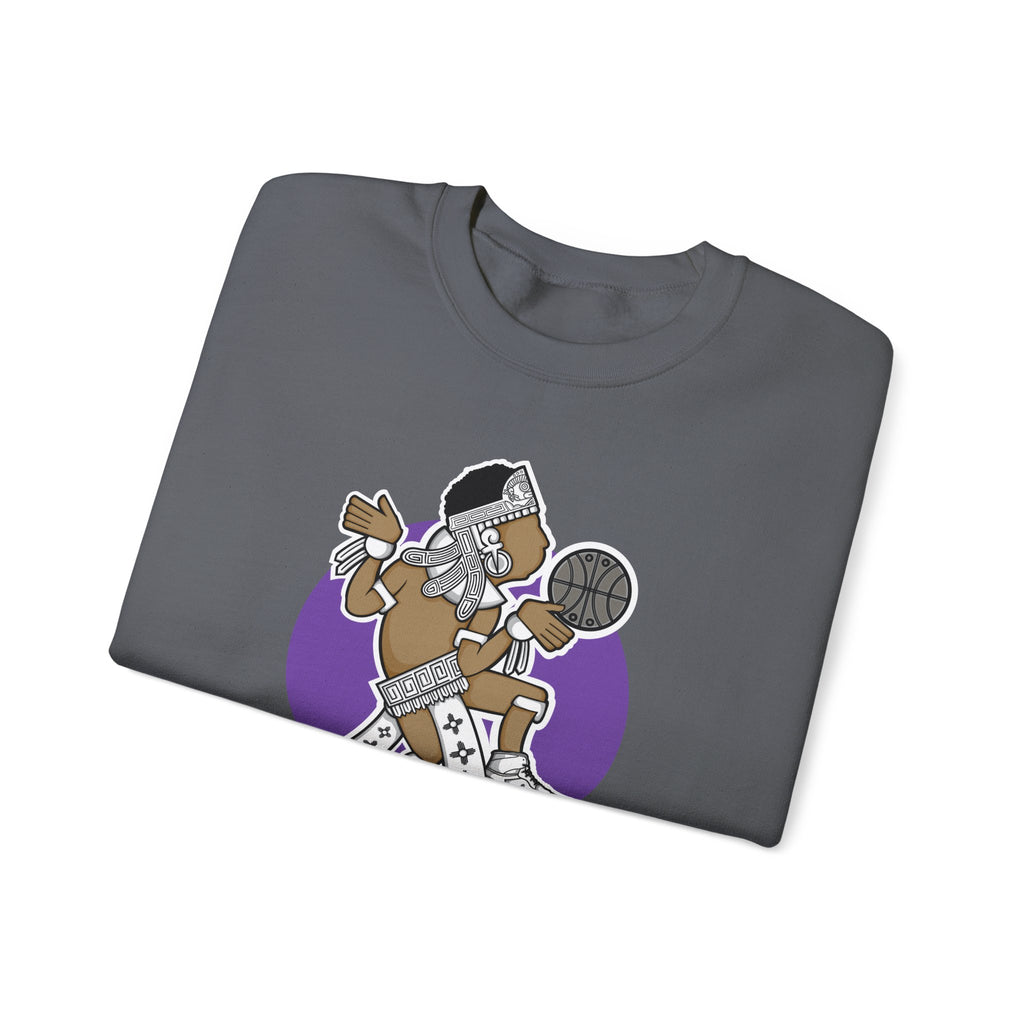 Aztec Hooper (Purple) – Original Aztec Wear Basketball Fleece Crewneck Sweatshirt