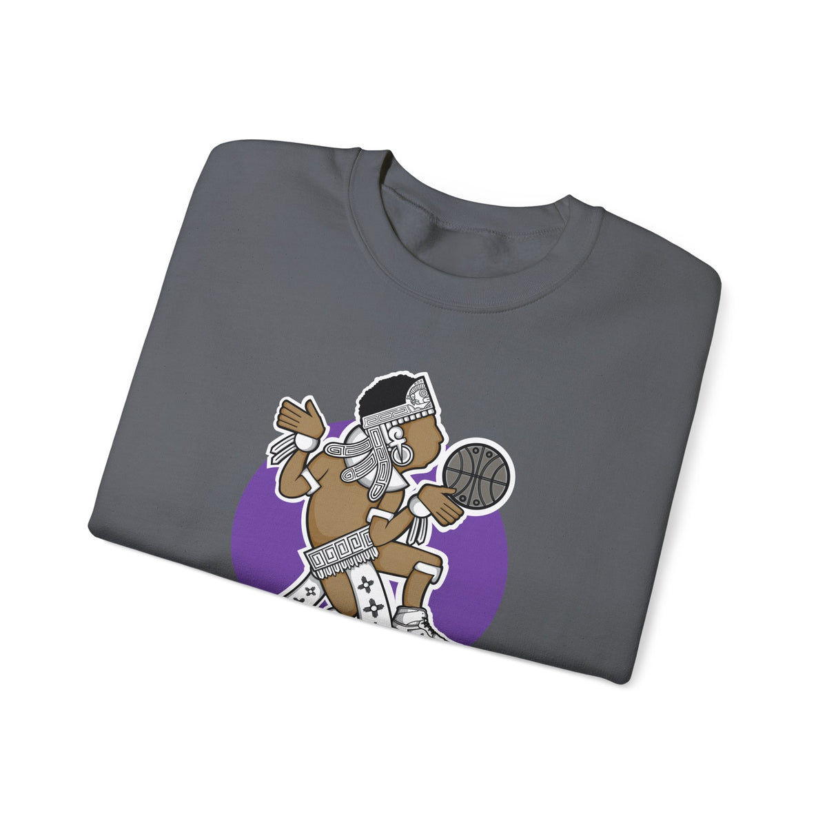 Aztec Hooper (Purple) – Original Aztec Wear Basketball Fleece Crewneck Sweatshirt