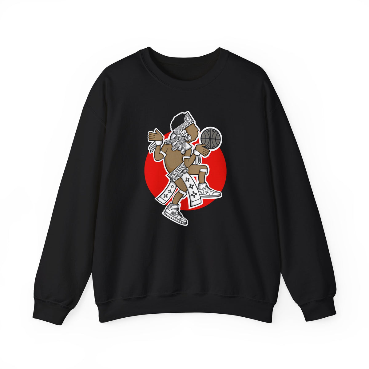 Aztec Hooper (Red) – Original Aztec Wear Basketball Fleece Crewneck Sweatshirt