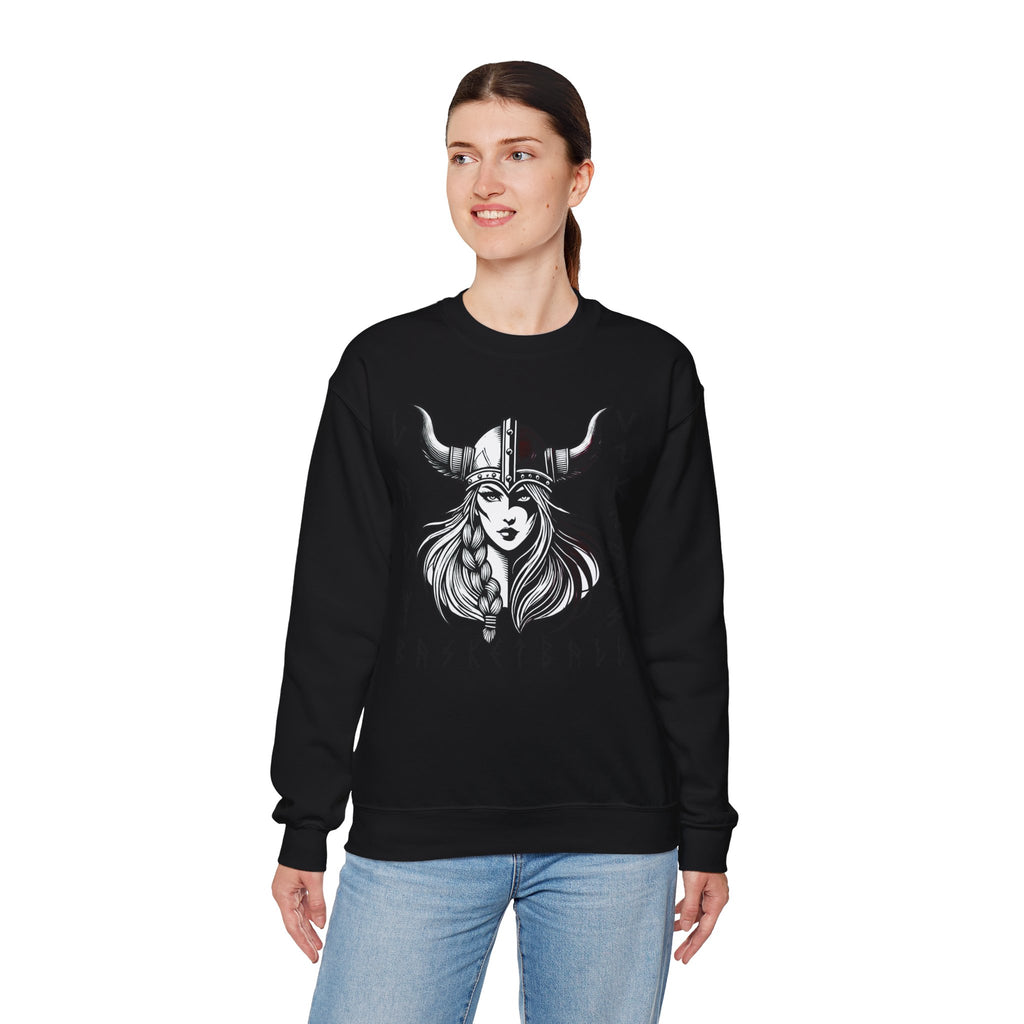 Valley Lady Vikings Basketball Norse Warrior Spirit Fleece Crewneck Sweatshirt