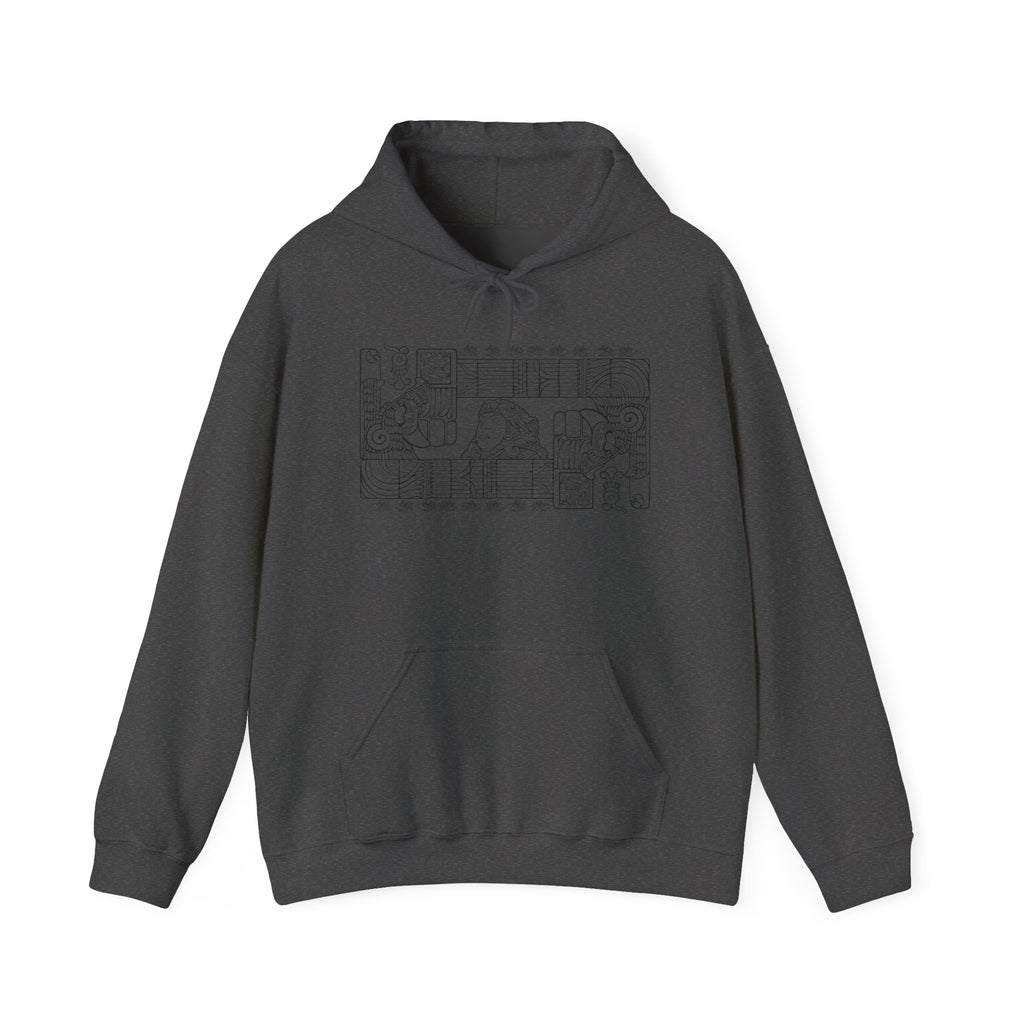 Aztec Wall (Black) – Original Hand-Drawn Aztec Wear Hoodie