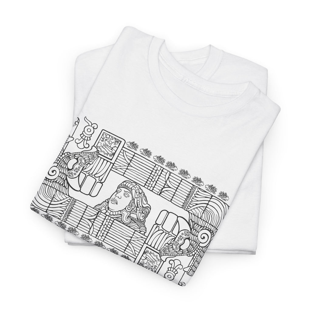 Aztec Wall (Black) – Original Hand-Drawn Aztec Wear T-Shirt