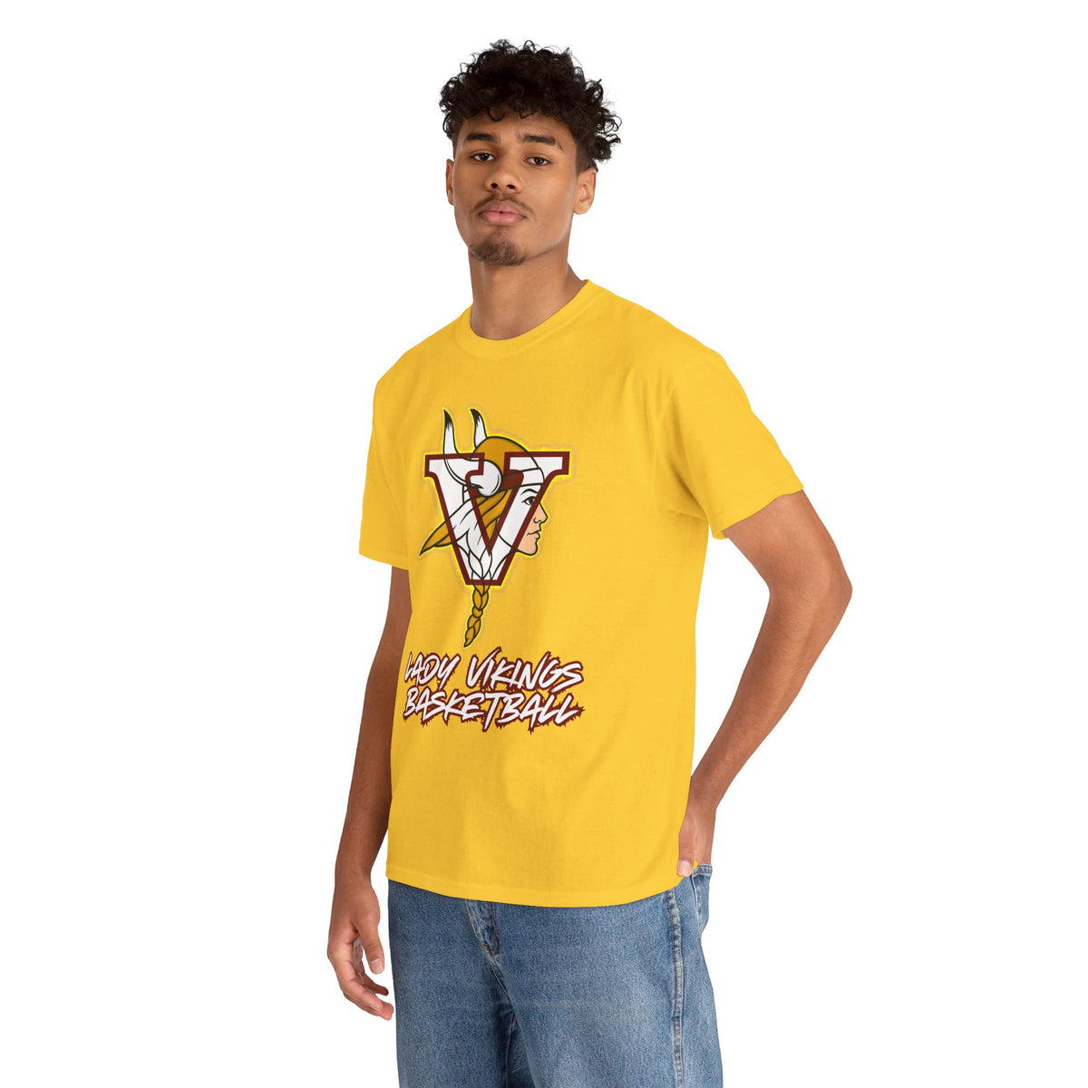 Valley Lady Vikings Basketball Classic Logo Spirit T-Shirt