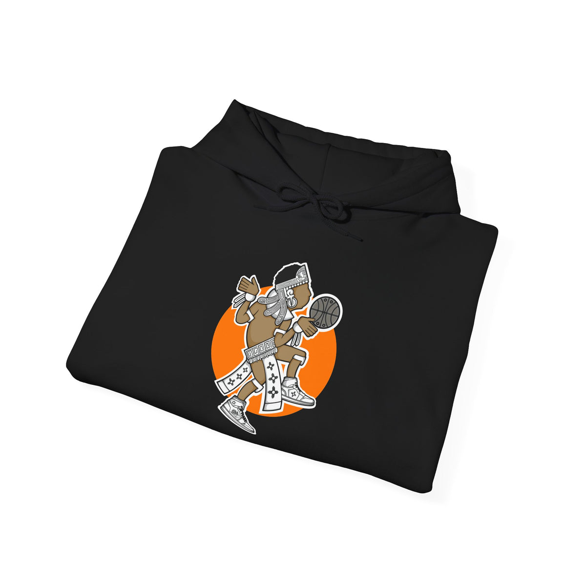 Aztec Hooper (Orange) – Original Aztec Wear Basketball Fleece Hoodie