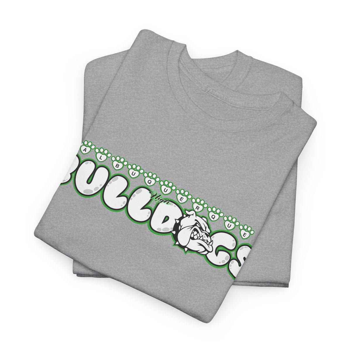 Albuquerque Bulldogs Retro Bubble Letter Spirit T-Shirt