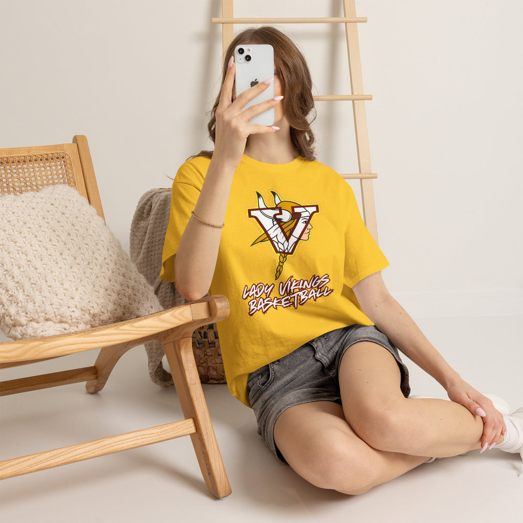Valley Lady Vikings Basketball Classic Logo Spirit T-Shirt