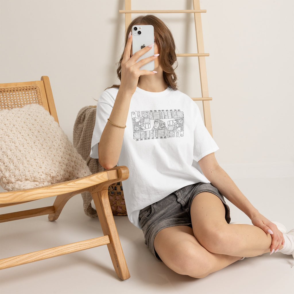 Aztec Wall (Black) – Original Hand-Drawn Aztec Wear T-Shirt