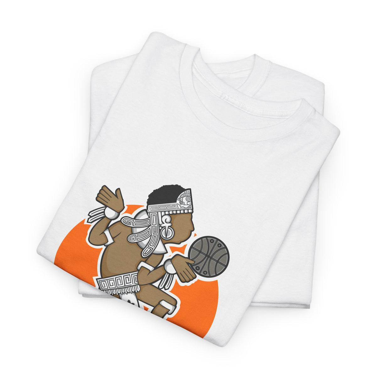 Aztec Hooper (Orange) – Original Aztec Wear Basketball T-Shirt