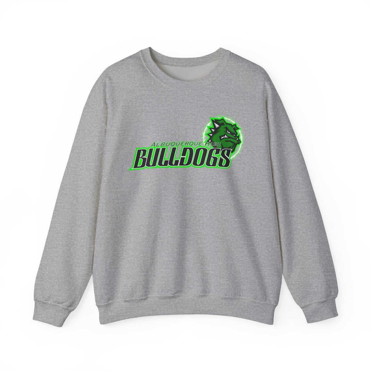 Albuquerque Bulldogs Athletic Mascot Spirit Fleece Crewneck Sweatshirt