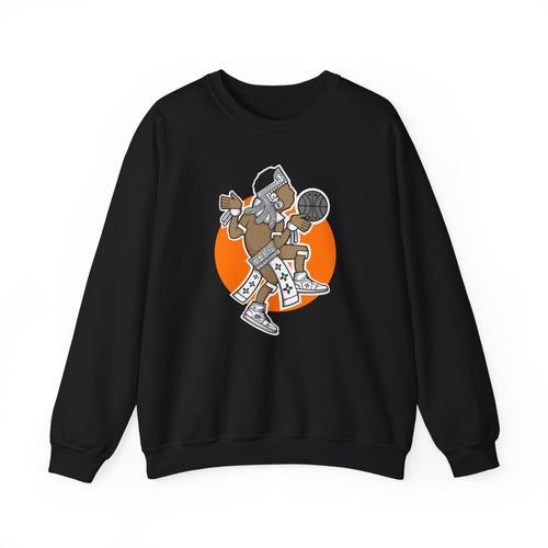 Aztec Hooper (Orange) – Original Aztec Wear Basketball Fleece Crewneck Sweatshirt