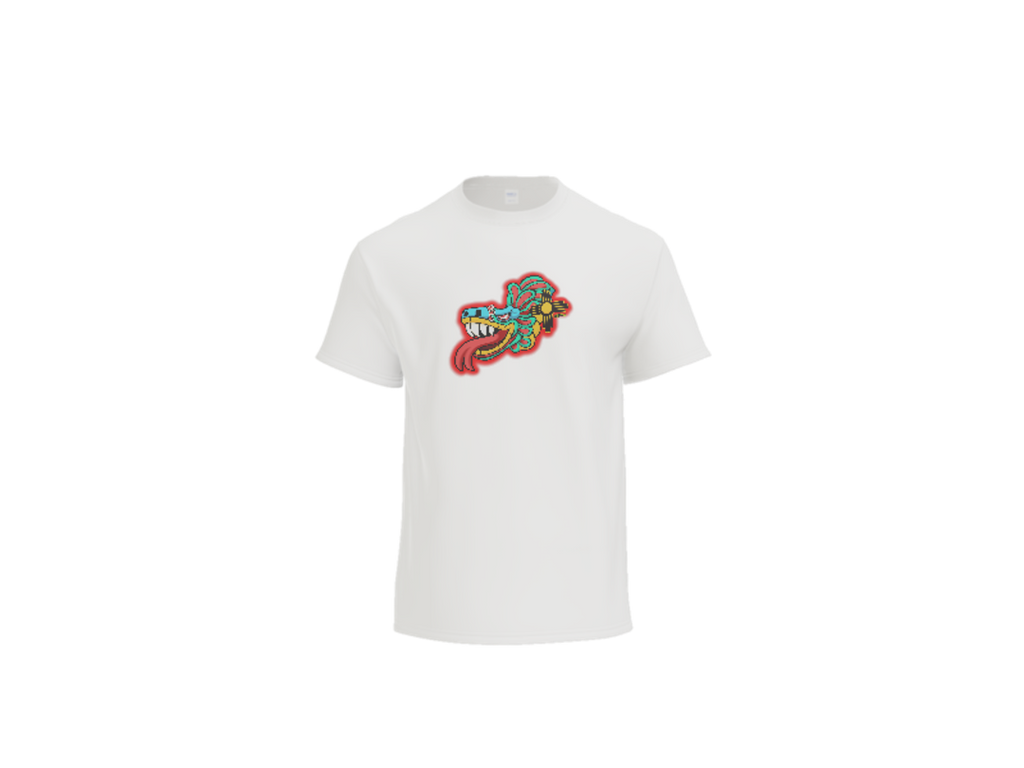 Aztec Serpent (Red) Tee - Orange back