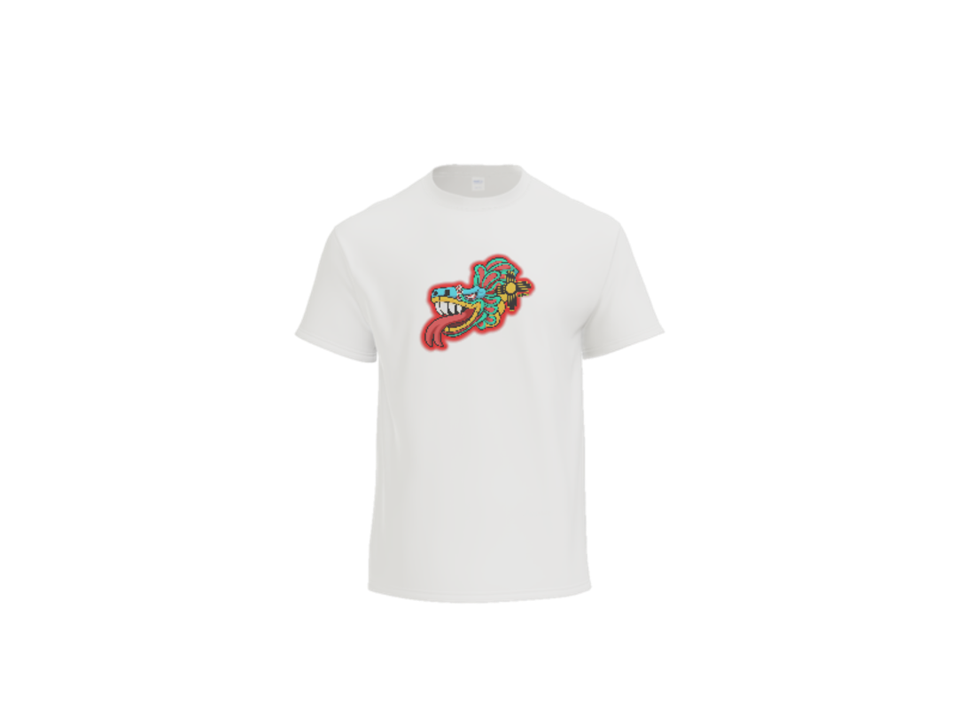 Aztec Serpent (Red) Tee - Orange back