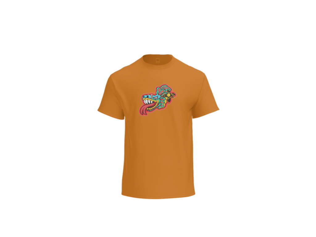 Aztec Serpent (Red) Tee - White back
