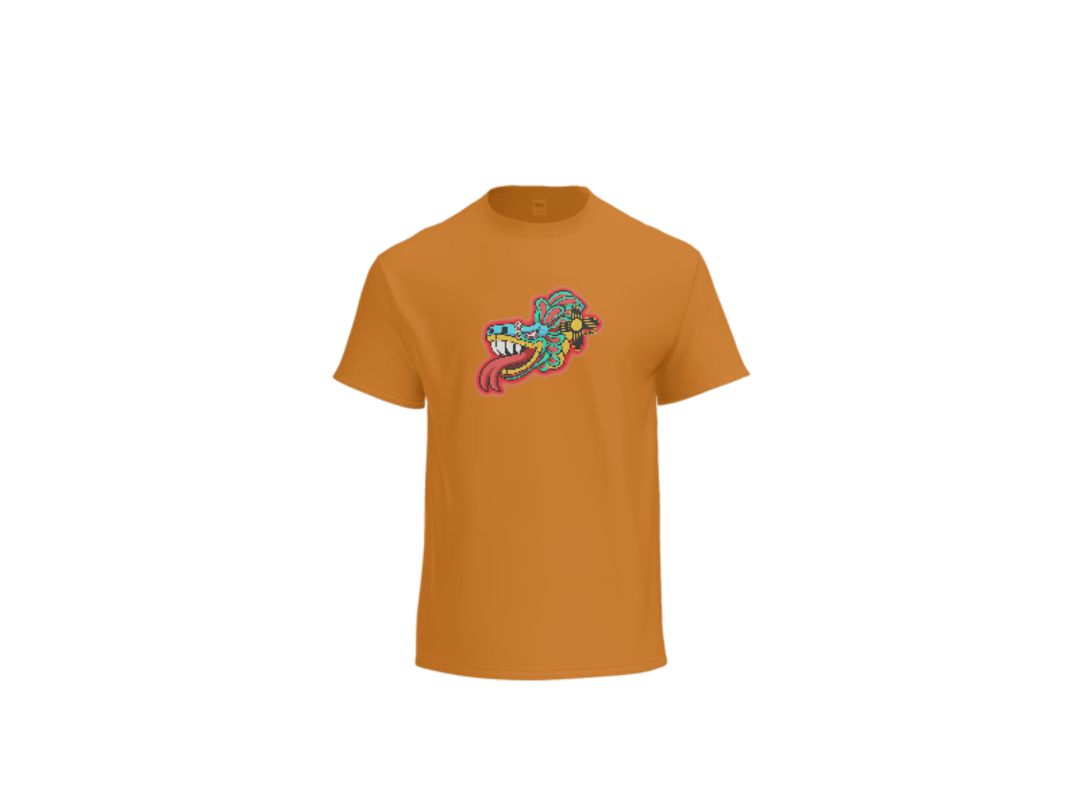 Aztec Serpent (Red) Tee - White back