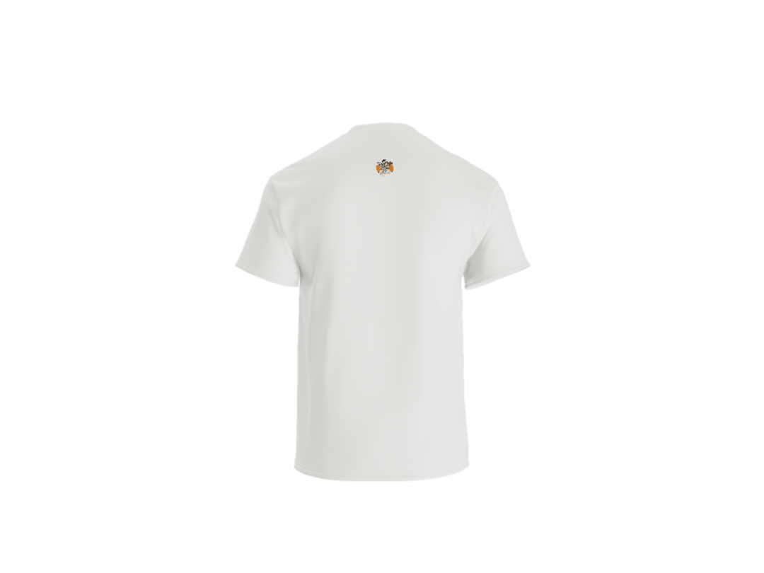Aztec Hooper (Orange) Tee - White, Back