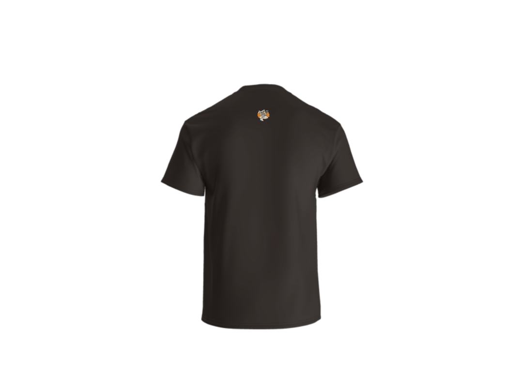 Aztec Hooper (Orange) Tee - Black, Front