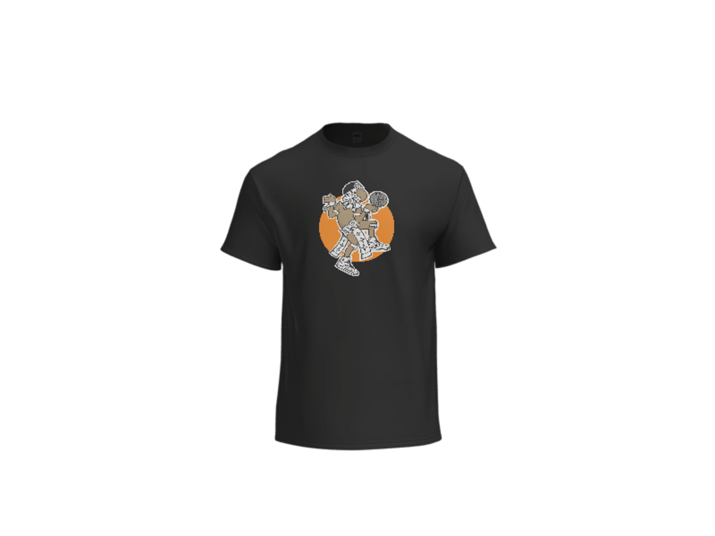 Aztec Hooper (Orange) Tee - Brown, Back