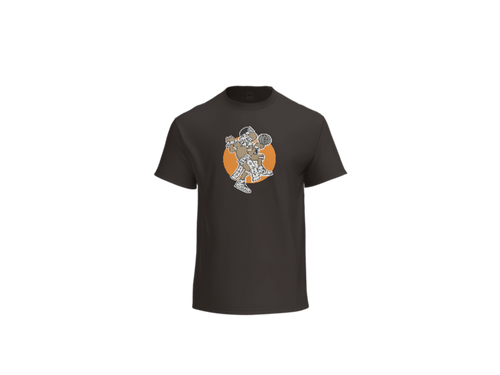 Aztec Hooper (Orange) Tee - Black, Back